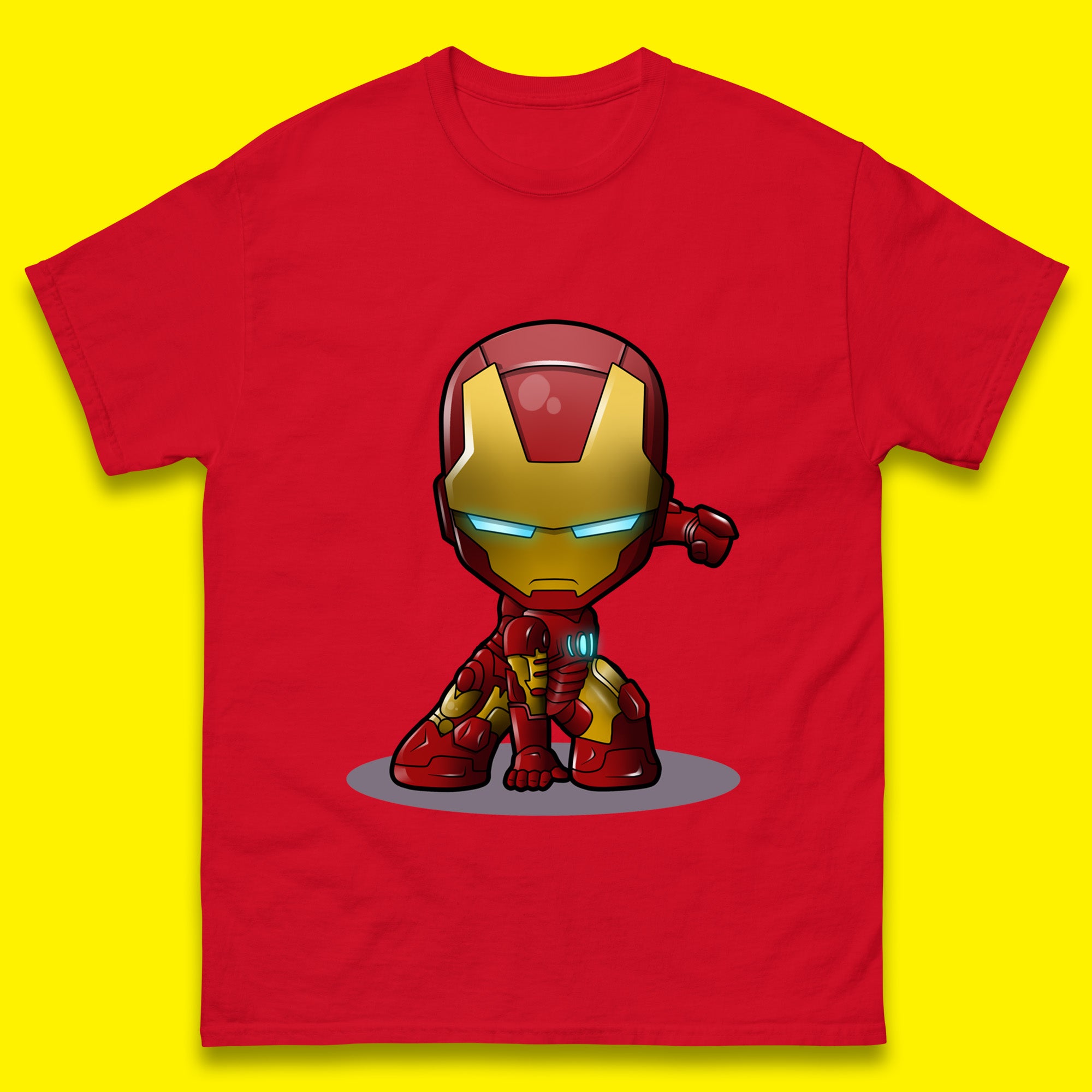 Marvel Avenger Iron Man Movie Character Ironman Costume Superhero Marvel Comics Mens Tee Top