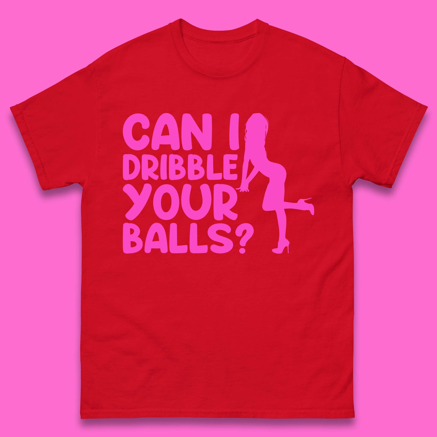 Can I Dribble You Balls? Offensive Adult Humor Gift Mens Tee Top