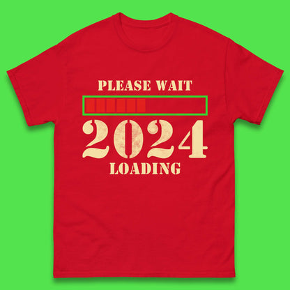Please Wait 2024 Loading Mens T-Shirt
