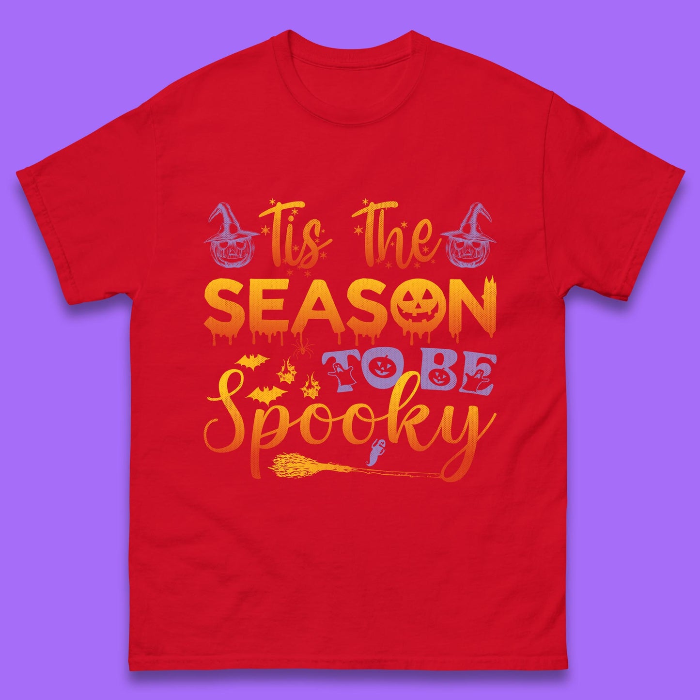 Tis The Season To Be Spooky Halloween Creepy Season Mens Tee Top