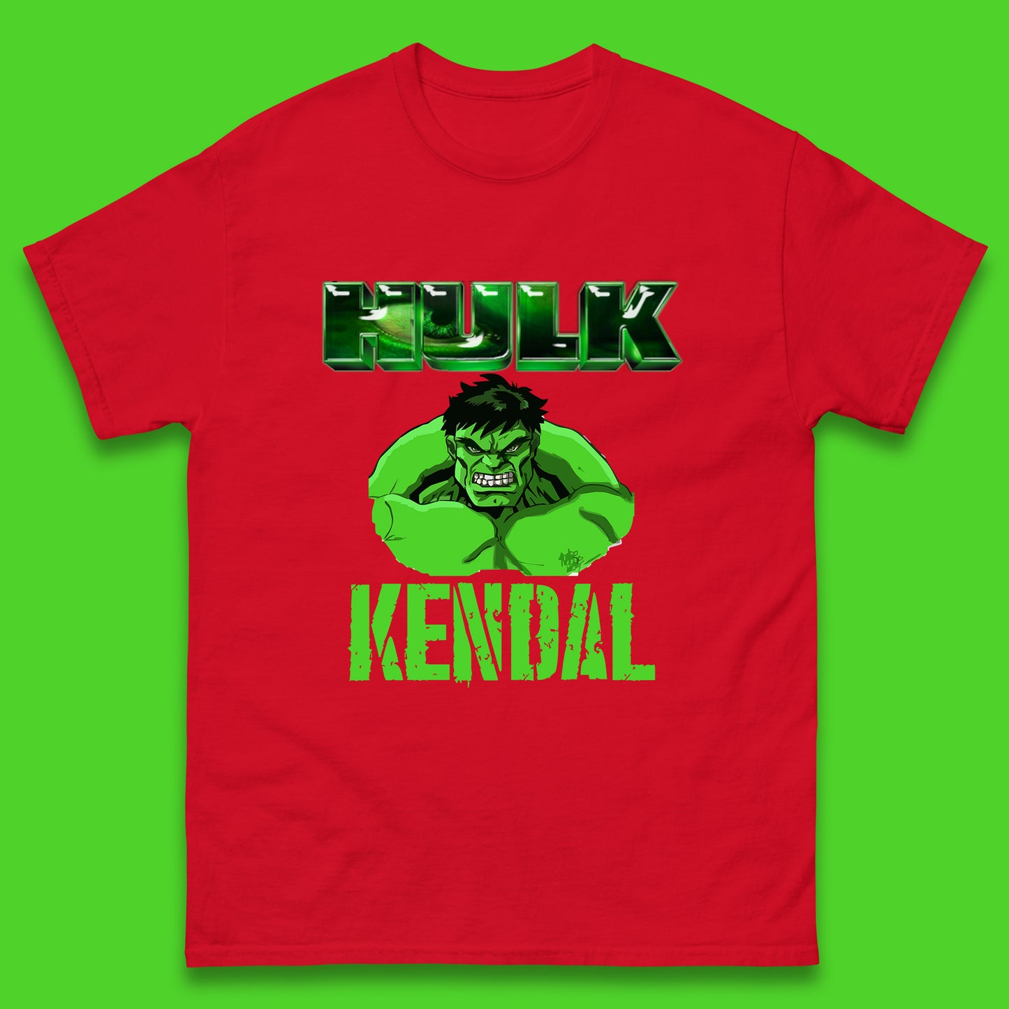 Personalised Hulk Your Name Marvel’s The Incredible Hulk  Marvel Avengers Hulk Giant Man Angry Hulk Superhero Mens Tee Top