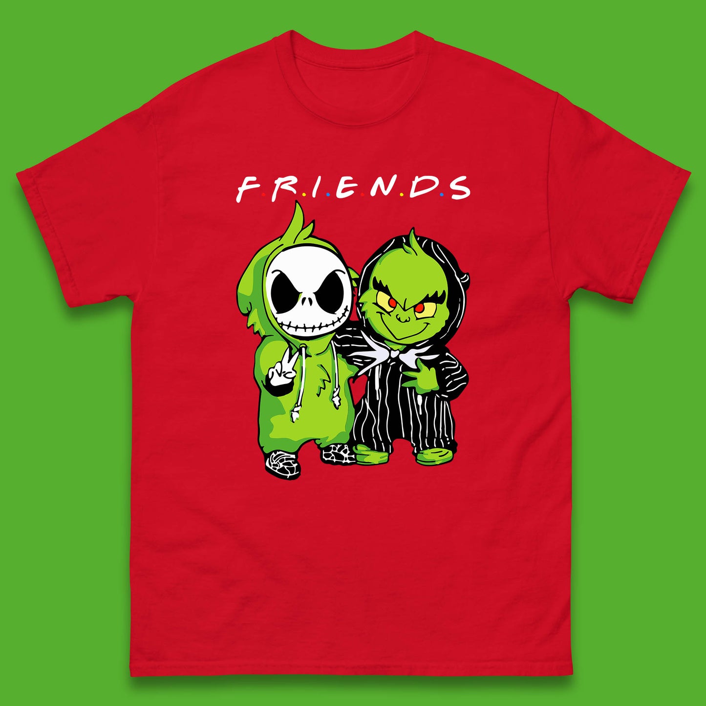 grinch and jack skellington t shirt