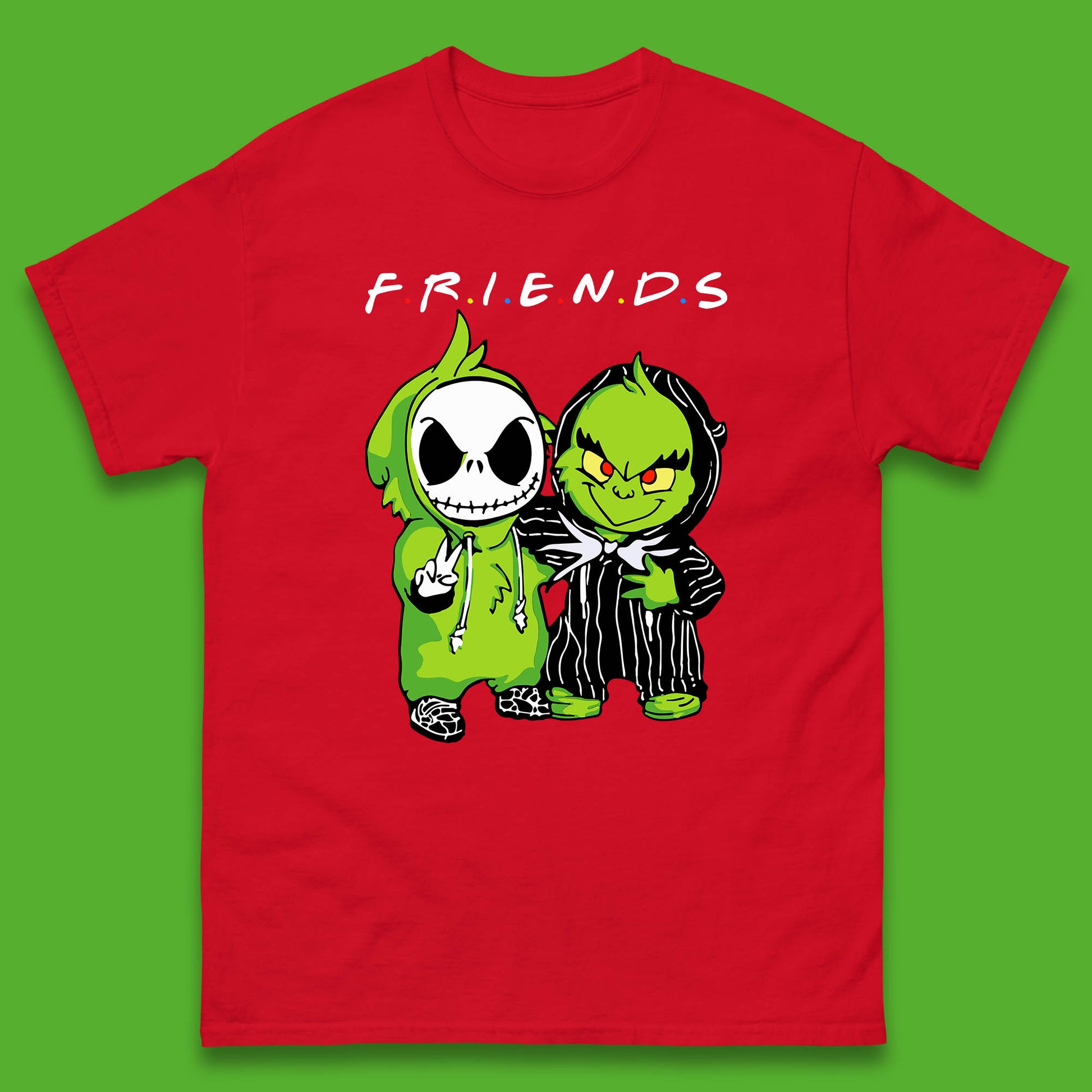 grinch and jack skellington t shirt