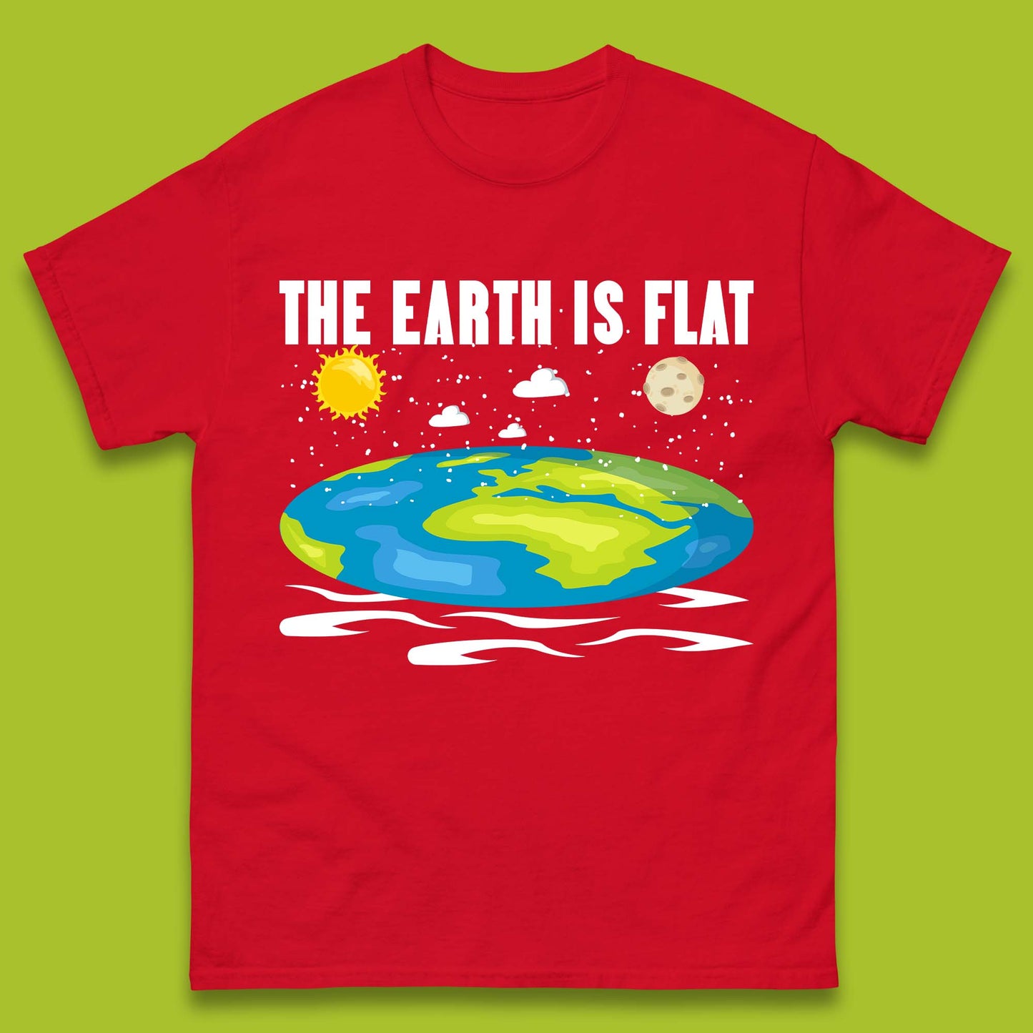The Earth Is Flat Mens T-Shirt