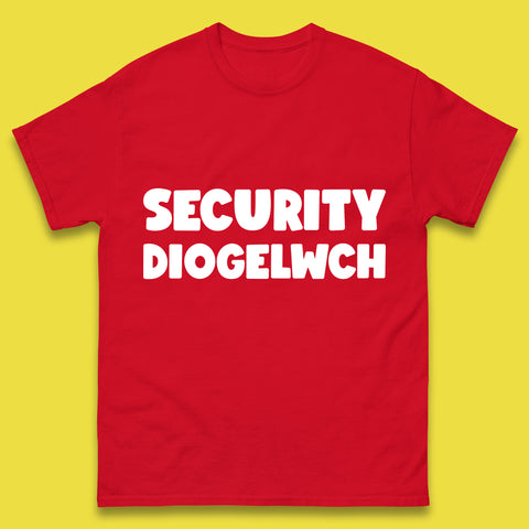 Security Diogelwch Security Services Diogelwch Cymru Workwear Guard Doorman Bodyguard Mens Tee Top