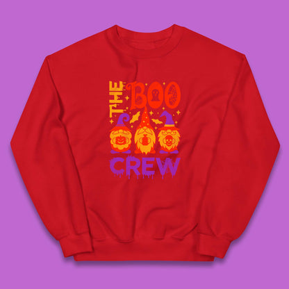 The Boo Crew Halloween Gnomes Squad Horror Scary Spooky Matching Costume Kids Jumper