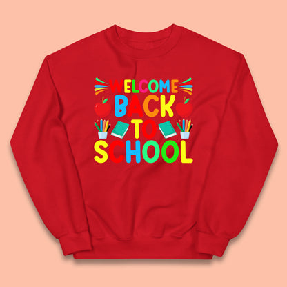 Welcome Back To School Happy First Day Of School Western School Kids Jumper