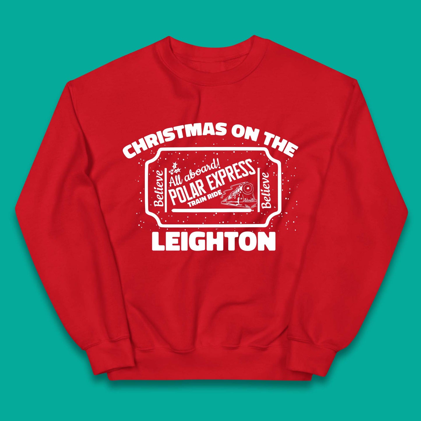 Polar Express Christmas Train Kids Jumper