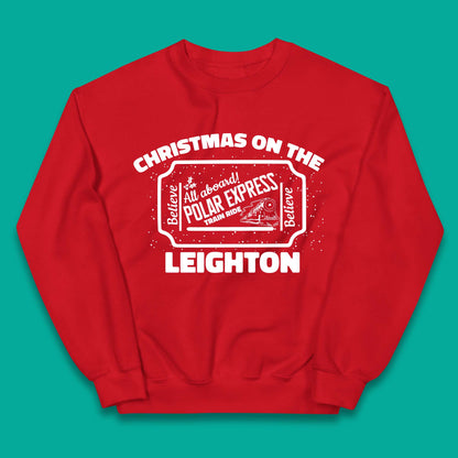 Polar Express Christmas Train Kids Jumper