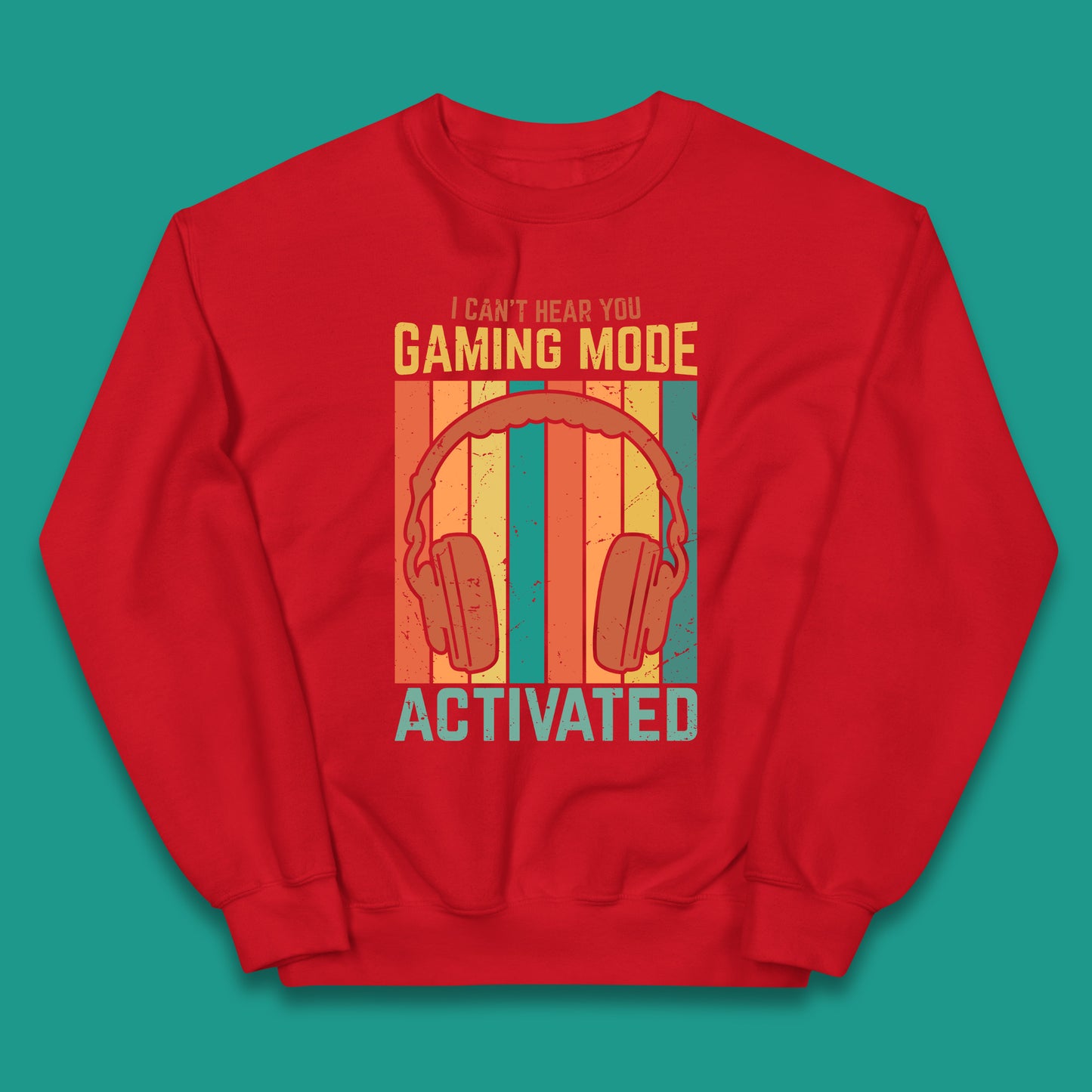 I Can't Hear You Gaming Mode Activated Funny Gaming Video Game Gamer Game Headset Kids Jumper