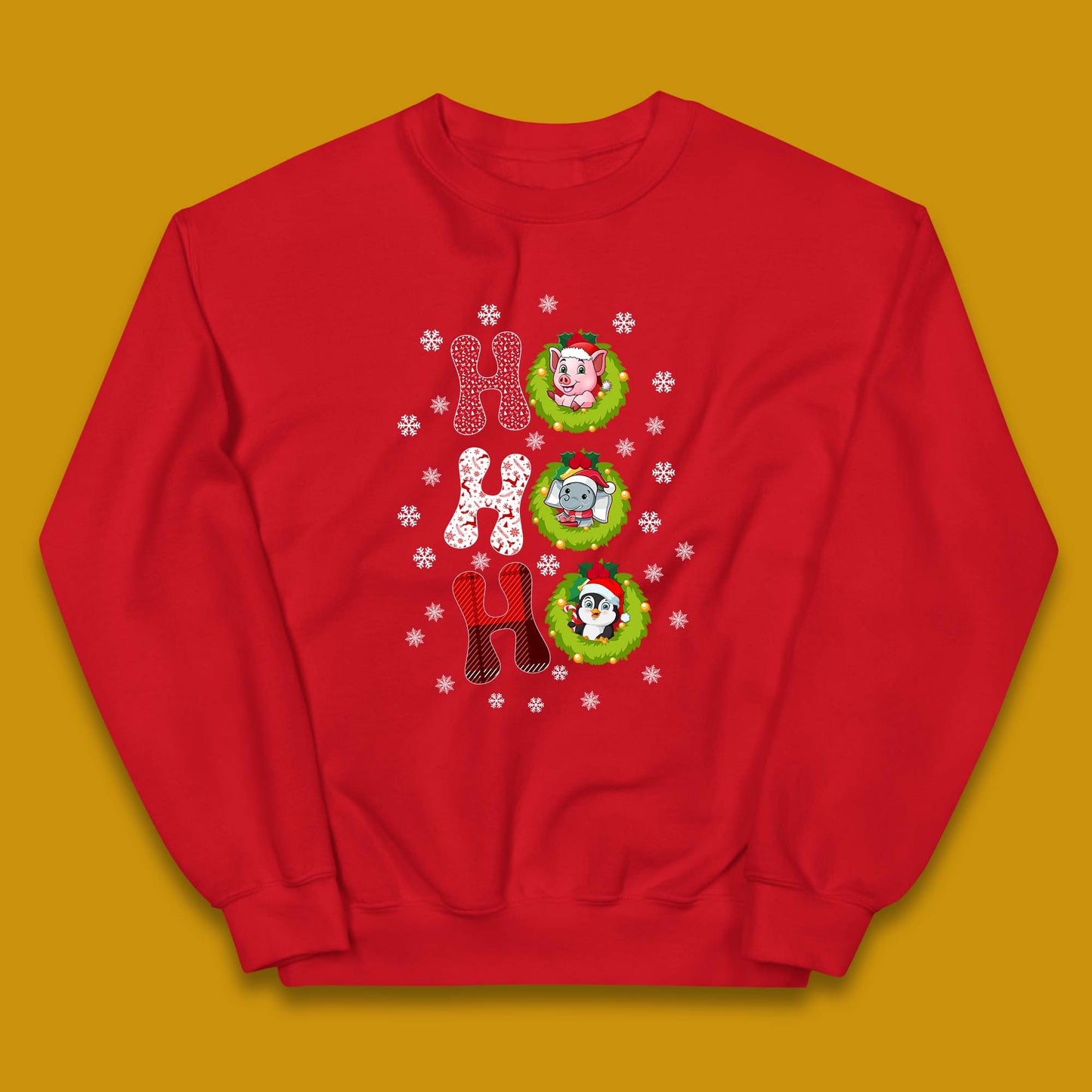 ho ho ho christmas animals jumper