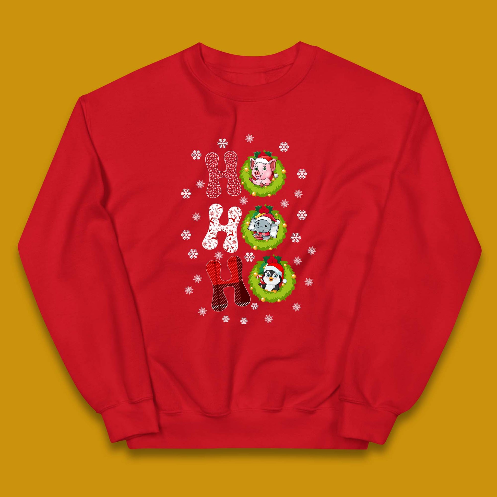 ho ho ho christmas animals jumper