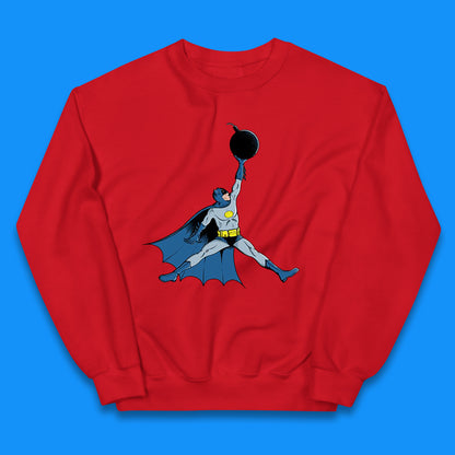 Superhero Batman Jordan Spoof DC Comics Action Adventure Movie Character Kids Jumper