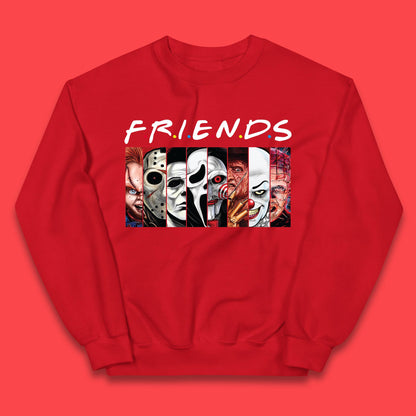 Halloween Friends Horror Movie Characters Killers Scary Friends Kids Jumper