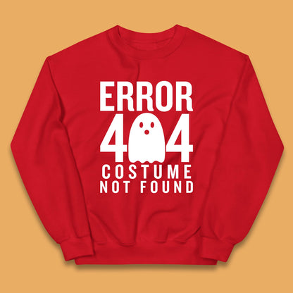 Error 404 Costume Not Found Halloween This Is My Halloween Costume Error 404 Kids Jumper