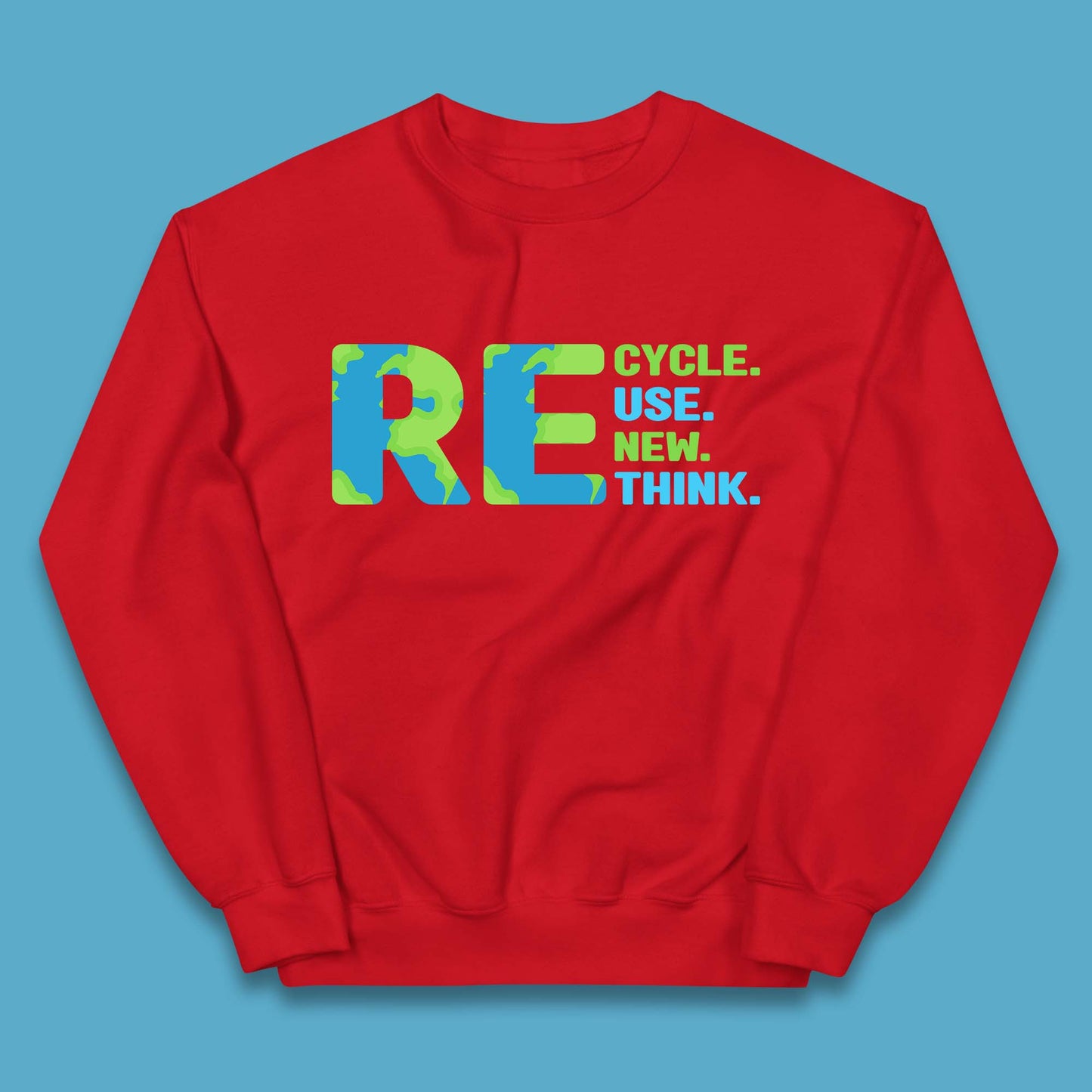 Recycle Reuse Renew Rethink Earth Day Environmental Activism Kids Jumper