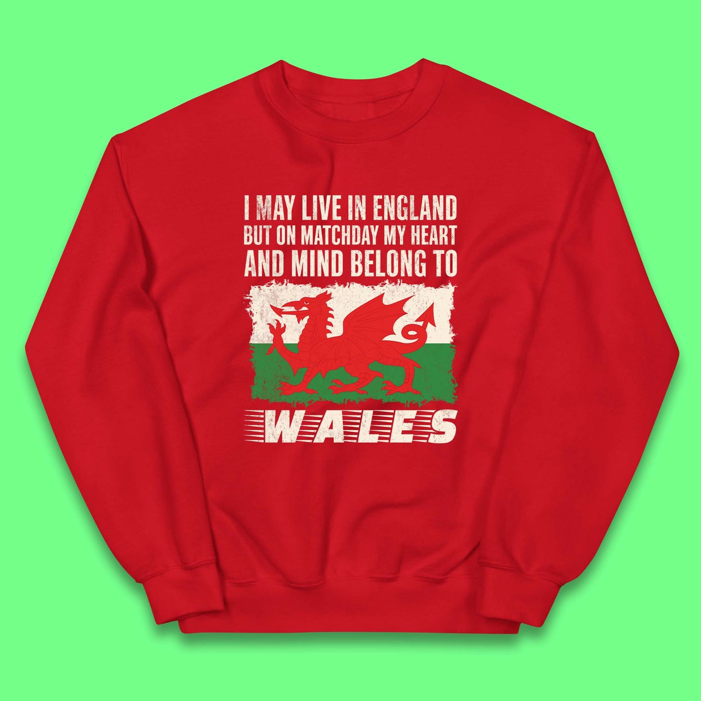 Childrens Wales Football Team Jumper