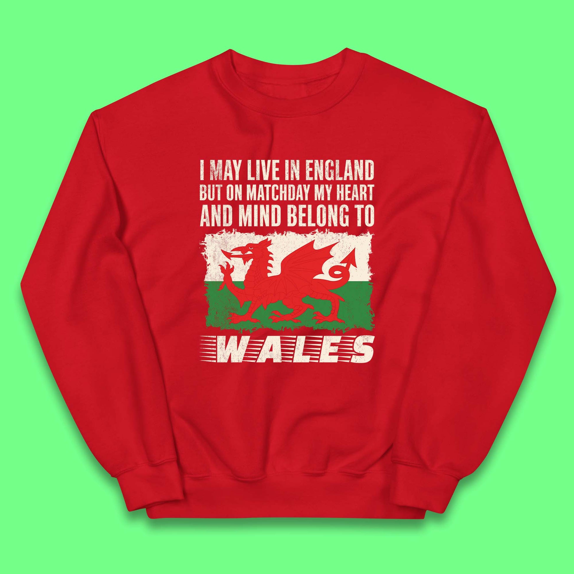 Childrens Wales Football Team Jumper