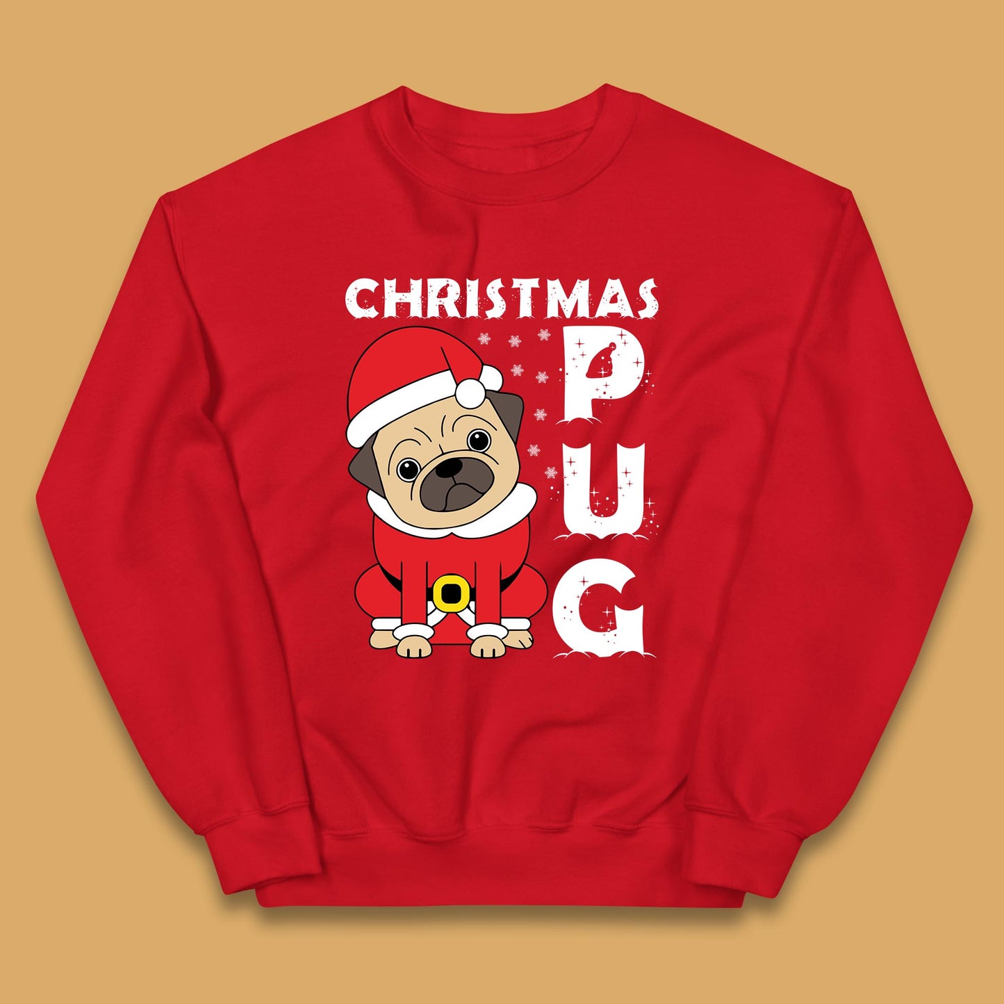 christmas pug dog jumper