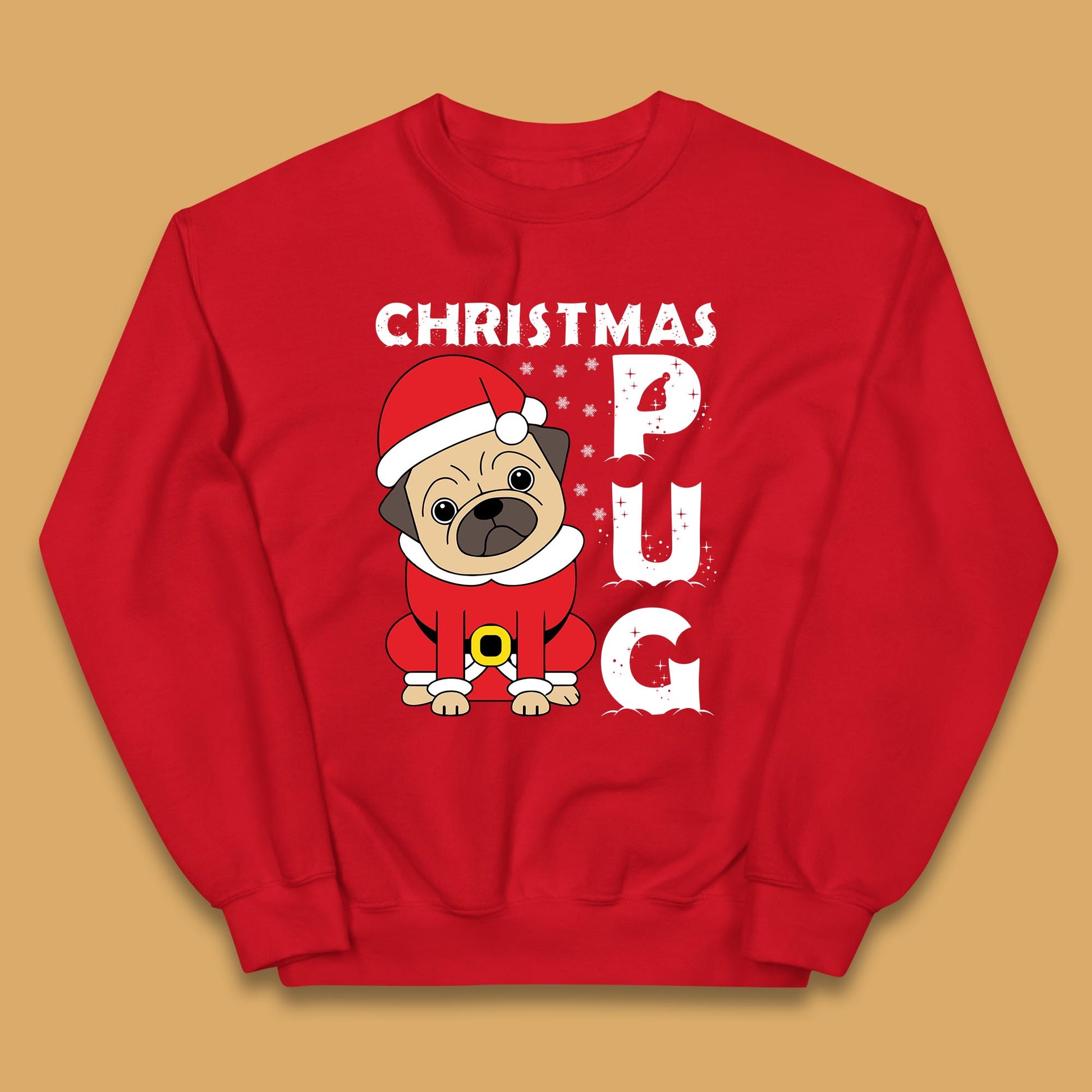 christmas pug dog jumper