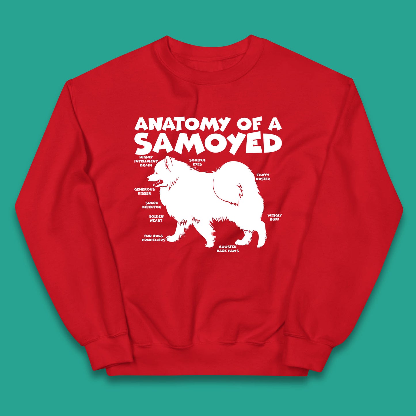 Samoyed Puppies Kids Sweatshirt