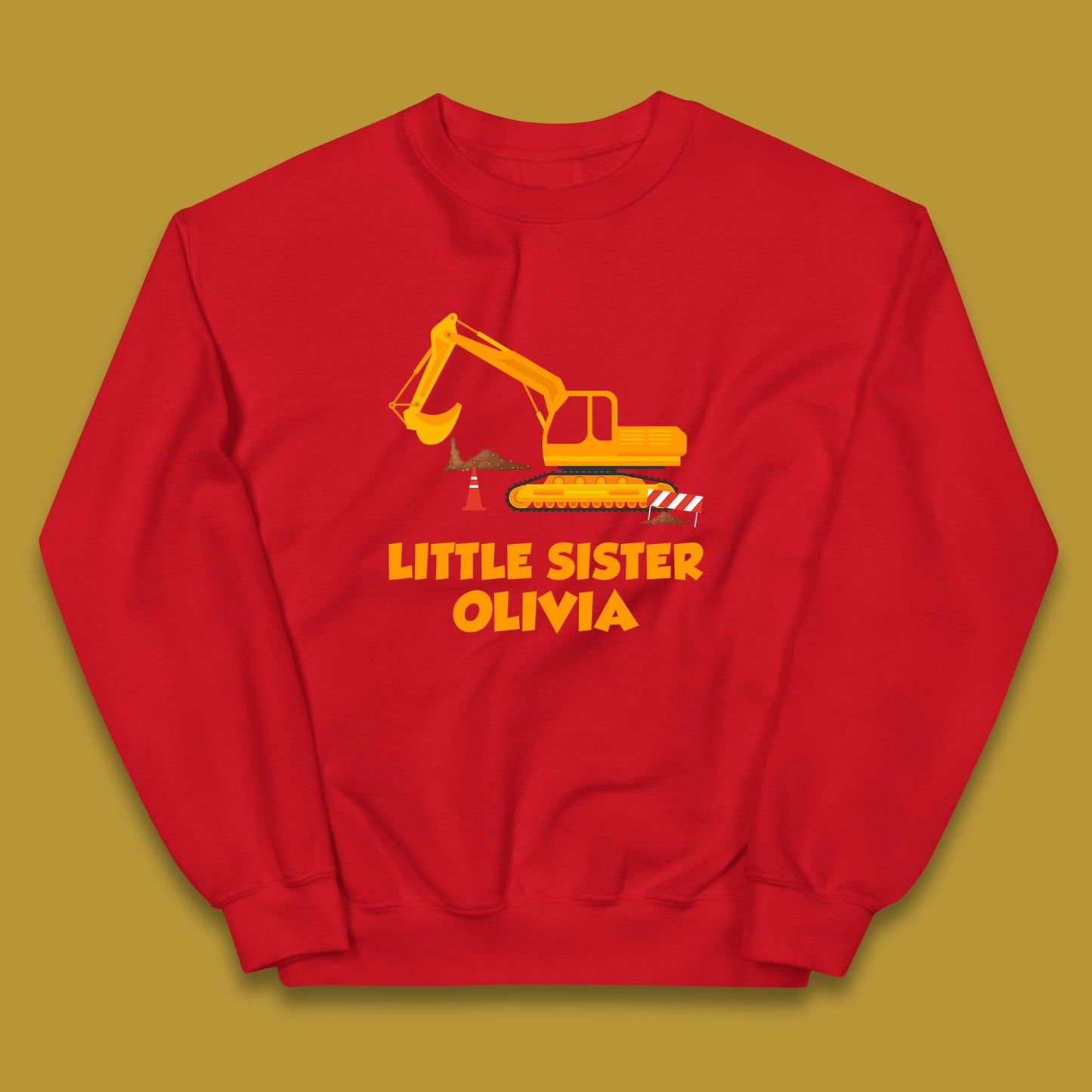 Personalised Little Sister Your Name Promoted To Sister Siblings Announcement Gift Kids Jumper