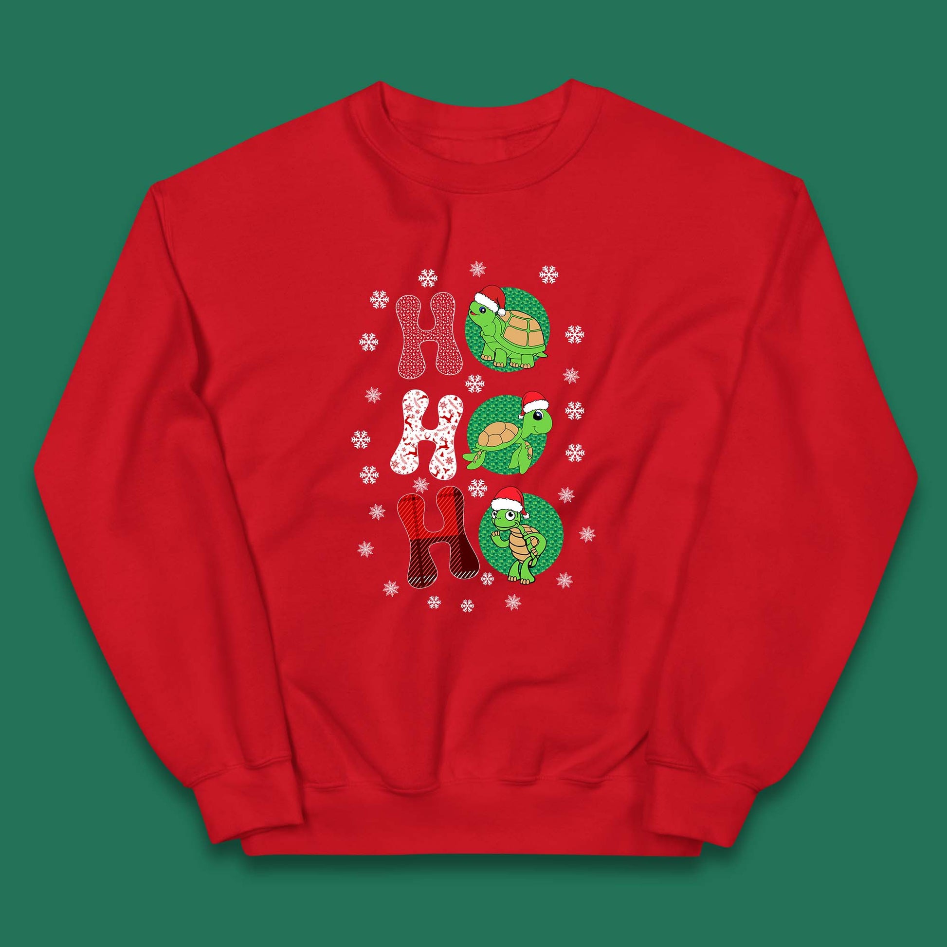 turtles santa kids jumper