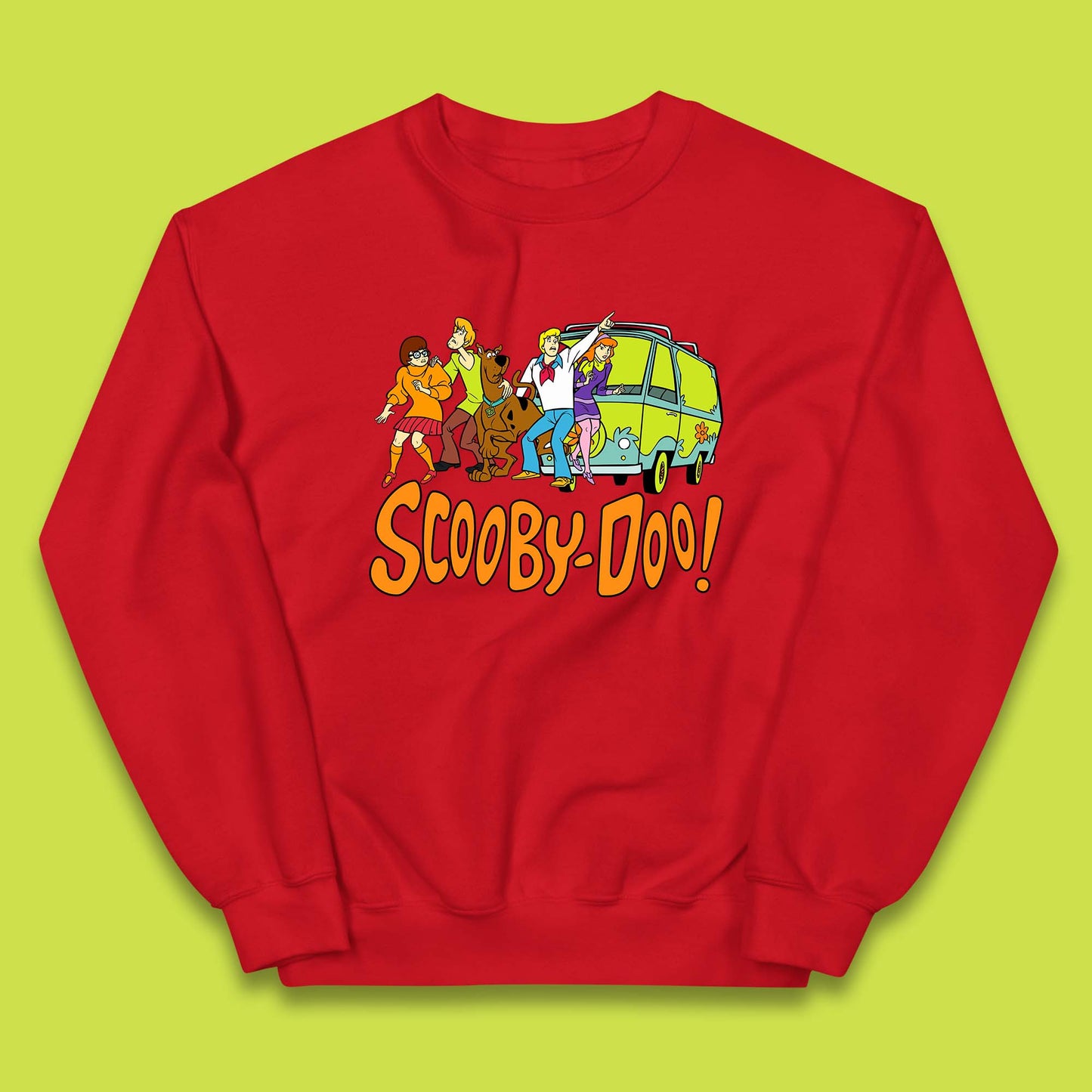 Halloween Scooby Doo & Gang Horror Van Scary Mystery Machine Kids Jumper