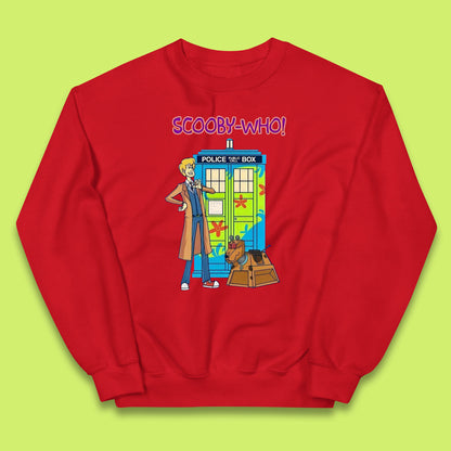 Scooby-Who Police Public Call Box  Scooby-Doo Doctor Who Tardis Police Box Kids Jumper