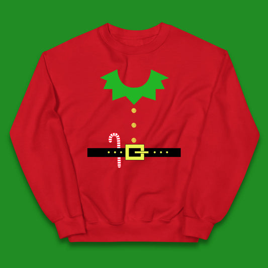 christmas elf costume christmas candy jumper