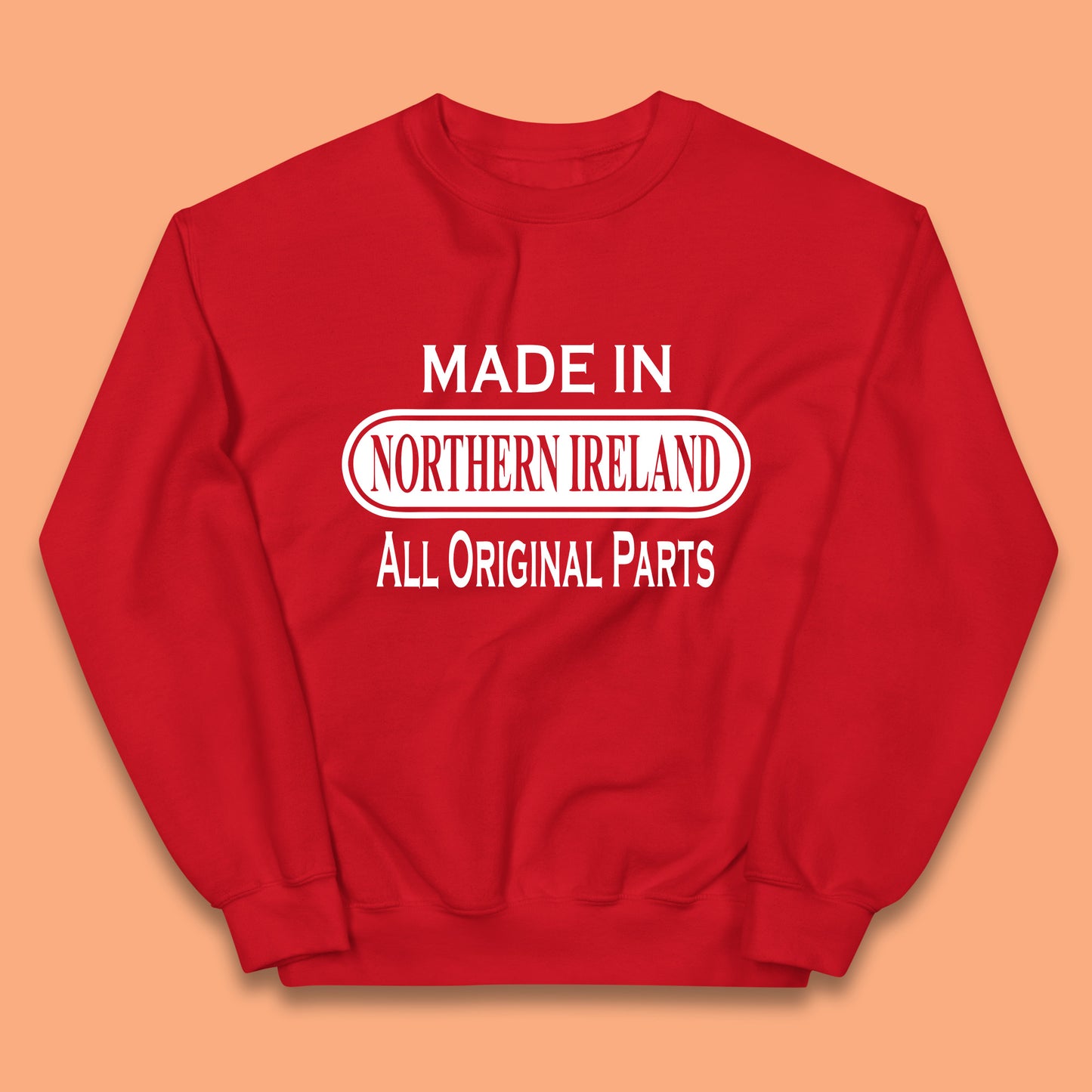 Made in Northern Ireland All Original Parts Kids Jumper