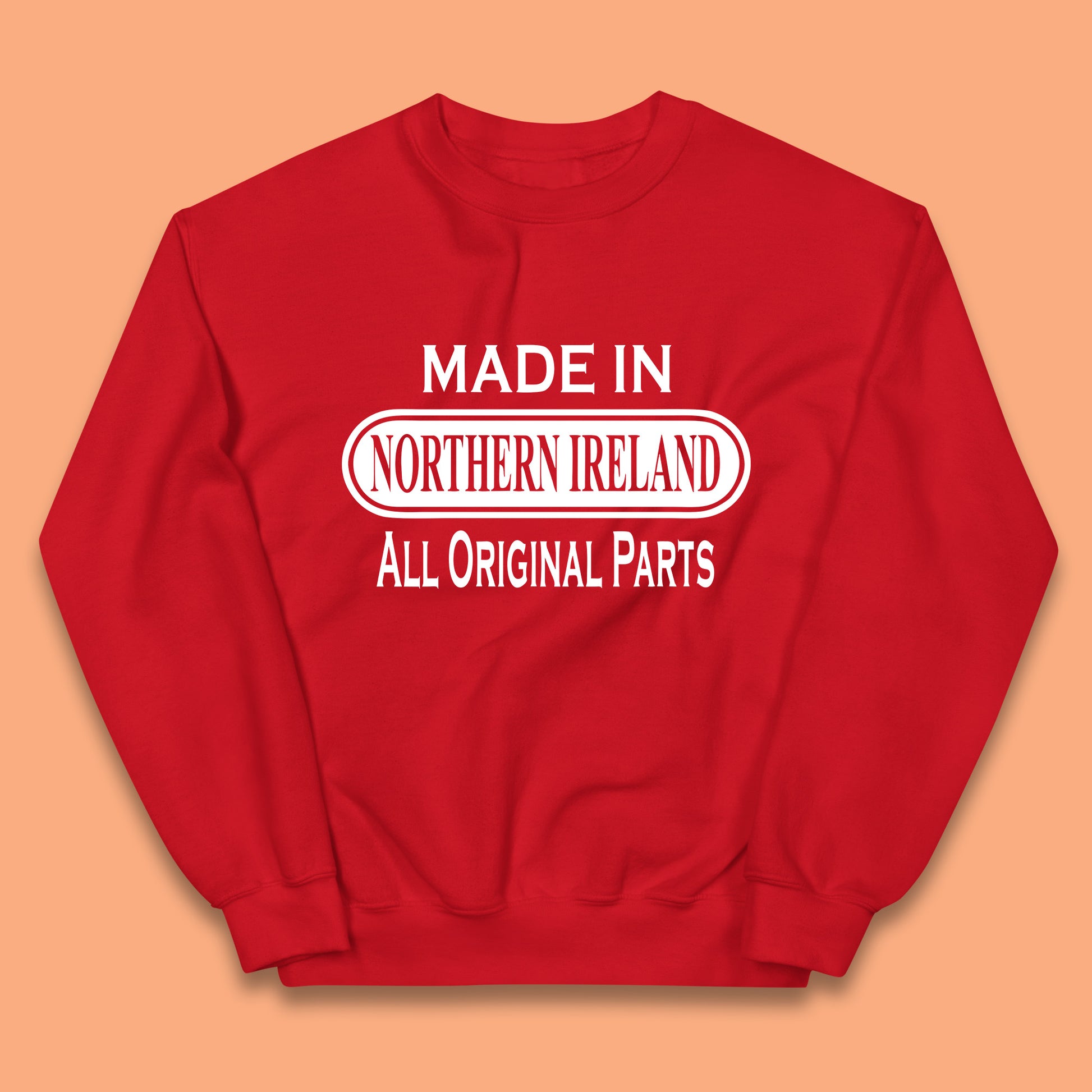 Made in Northern Ireland All Original Parts Kids Jumper