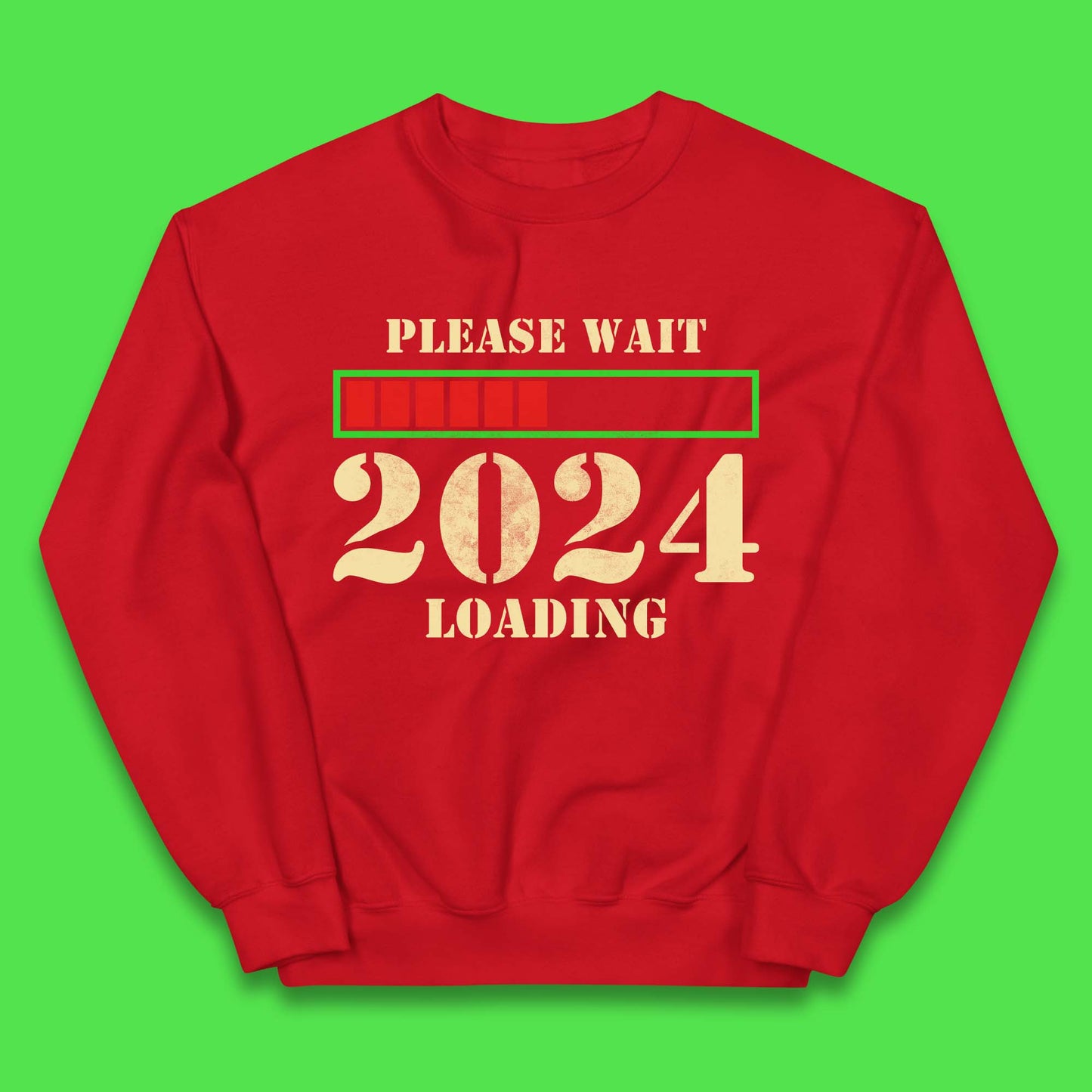 Please Wait 2024 Loading Kids Jumper