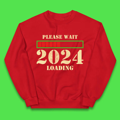 Please Wait 2024 Loading Kids Jumper