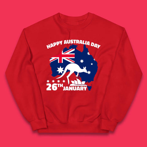 Happy Australia Day 26th January Kids Jumper