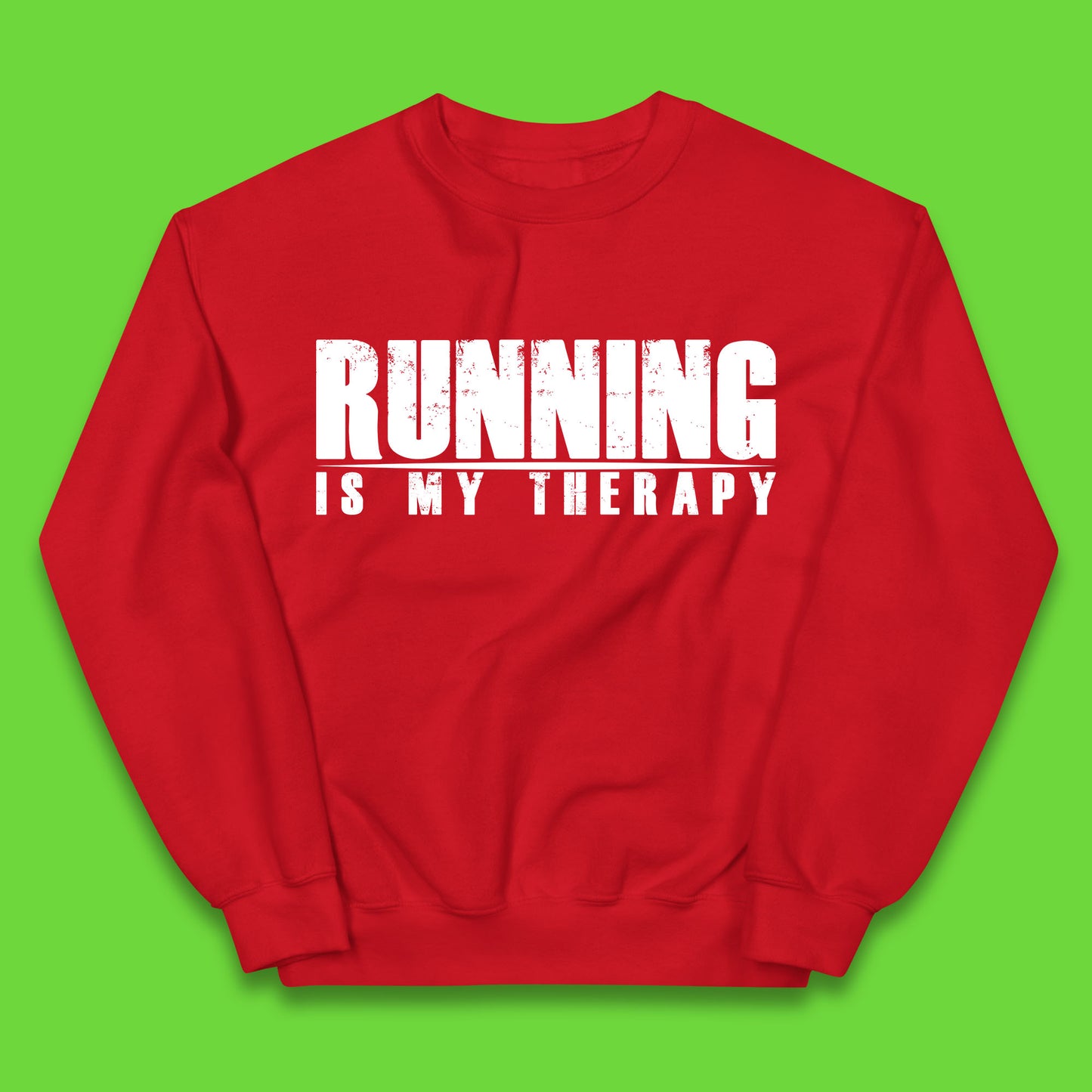 Running Is My Therapy Runner Running Lover Fitness Exercise  Running Therapy Kids Jumper