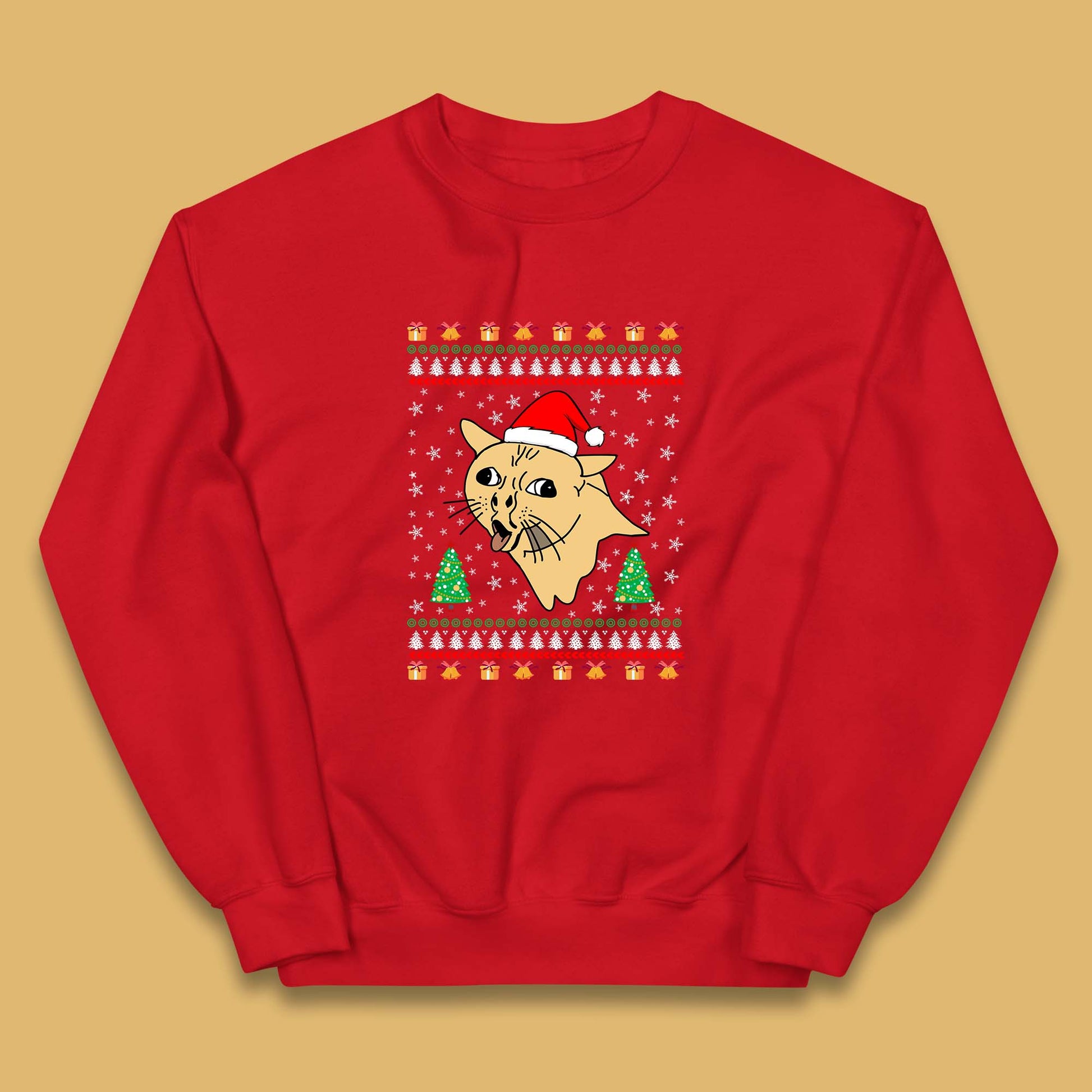 coughing cat christmas jumper