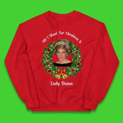 Lady Diana Christmas Kids Jumper