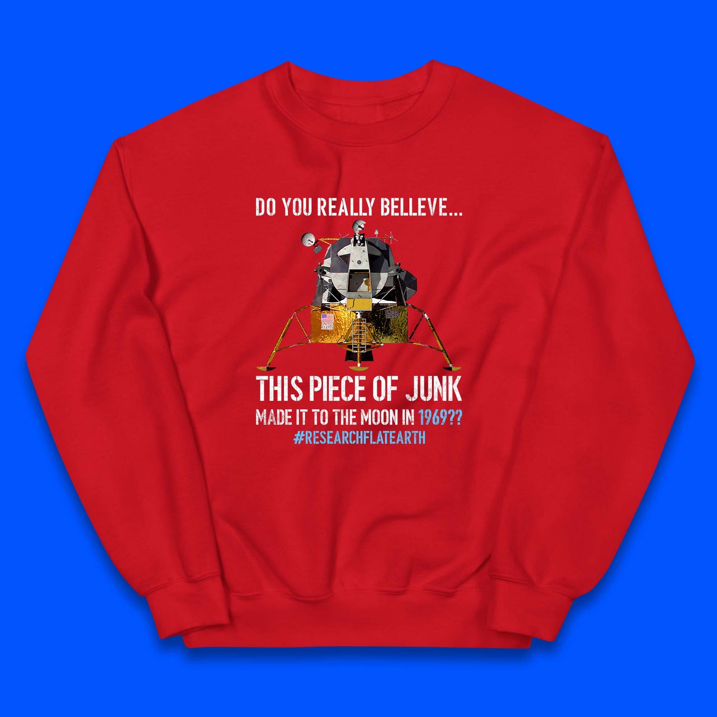 Research Flat Earth Kids Jumper