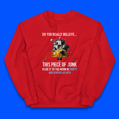 Research Flat Earth Kids Jumper