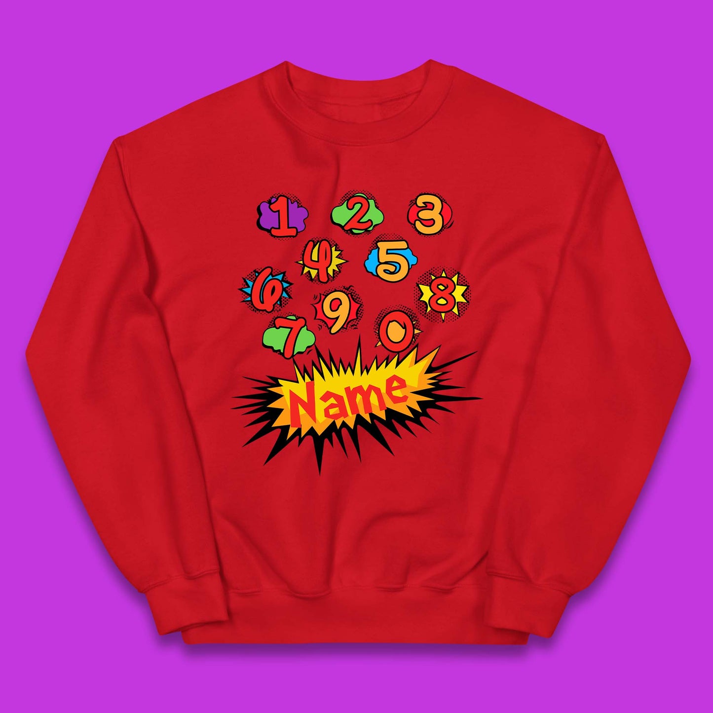 Personalised Number Day Kids Jumper
