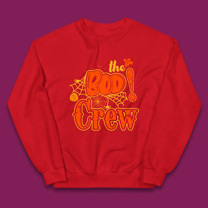 The Boo Crew Halloween Boo Squad Horror Scary Spokky Matching Costume Kids Jumper