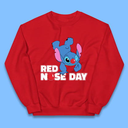 Stitch Red Nose Day Kids Jumper