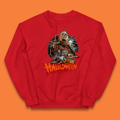 Halloween II The Nightmare Isn't Over Vintage Halloween Movie Poster Micheal Myers Horror Character Kids Jumper