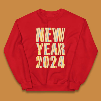 Retro Style New Year 2024 Kids Jumper