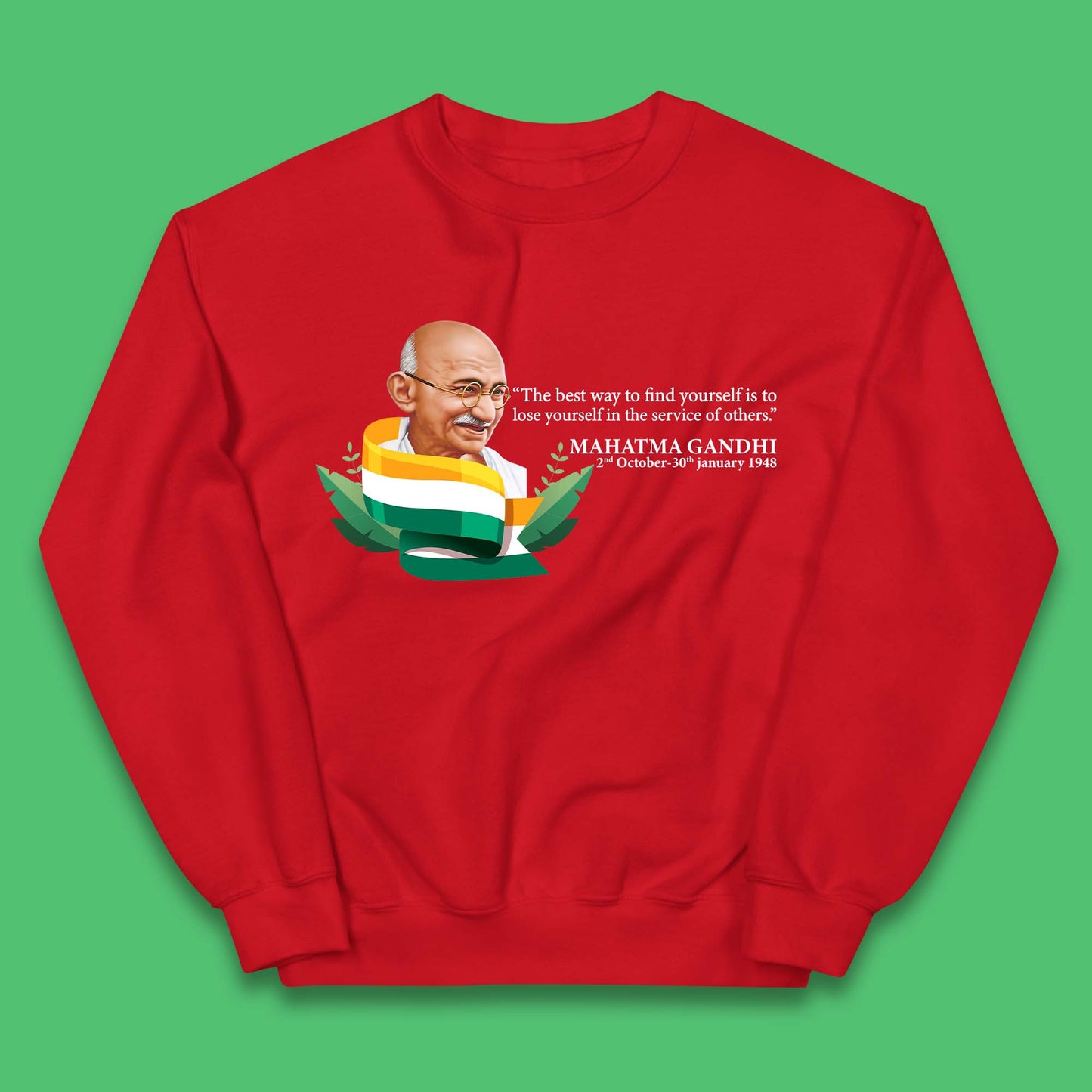 Mahatma Gandhi Quotes Kids Jumper