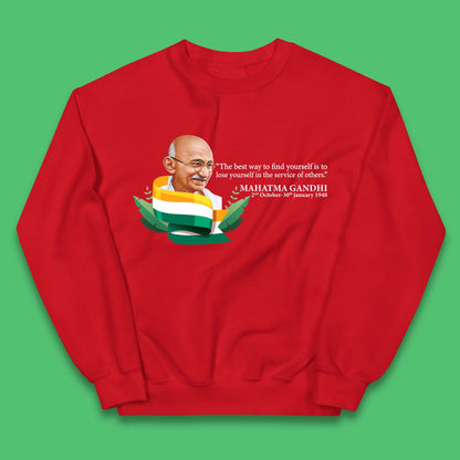 Mahatma Gandhi Quotes Kids Jumper