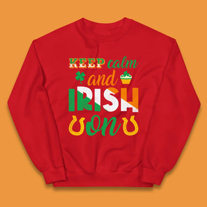Keep Calm And Irish On Kids Jumper