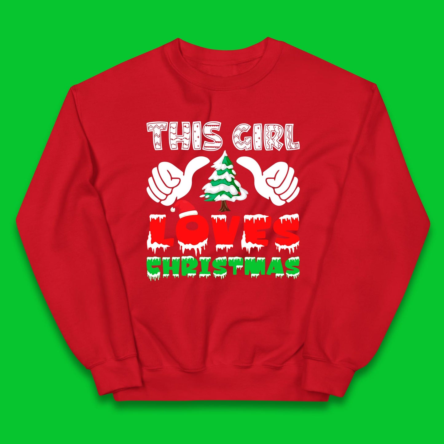 this girl loves christmas jumper