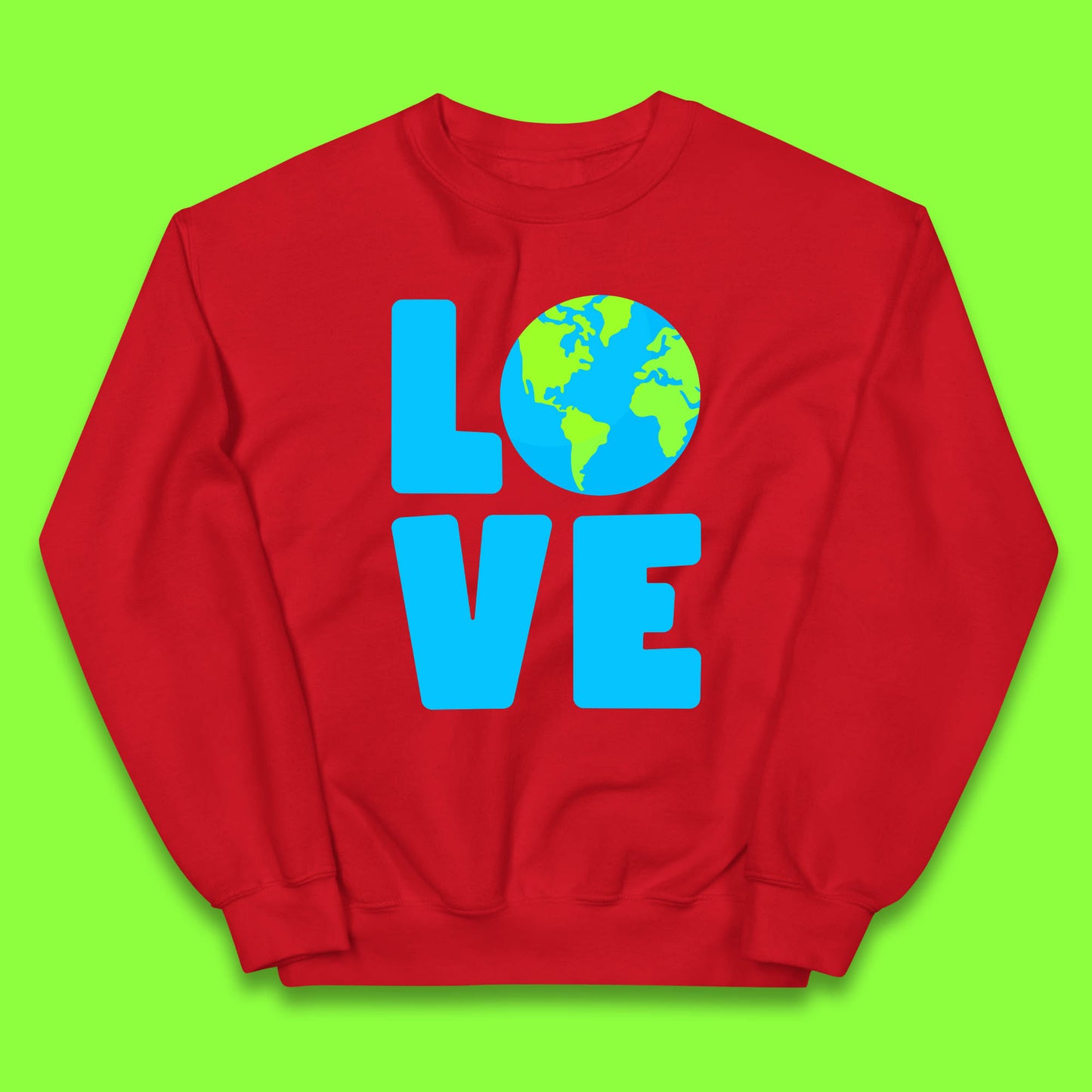 Love Earth Day Environmental Climate Change Save The Planet Kids Jumper